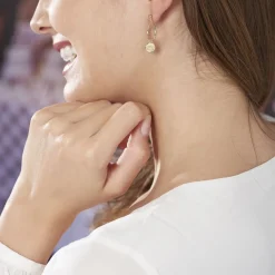 Histoire d'Or Boucles D'oreilles Pendantes Maguette Plaqué Or Jaune Sale