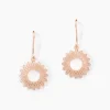 Histoire d'Or Boucles D'oreilles Pendantes Ombelline Argent Rose Best