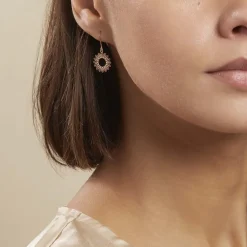 Histoire d'Or Boucles D'oreilles Pendantes Ombelline Argent Rose Best