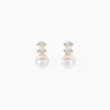 Histoire d'Or Boucles D'oreilles Pendantes Taima Or Jaune Perle De Culture Outlet