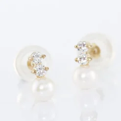 Histoire d'Or Boucles D'oreilles Pendantes Taima Or Jaune Perle De Culture Outlet