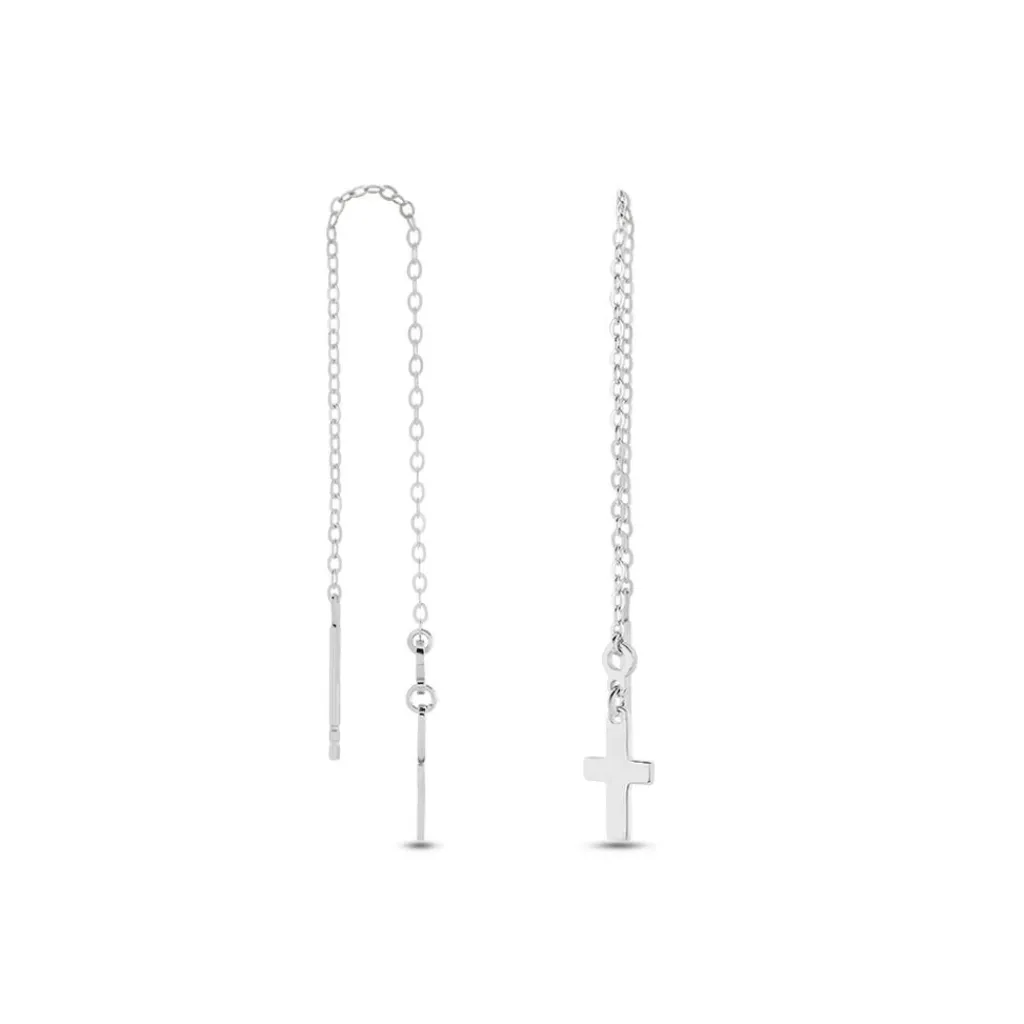Histoire d'Or Boucles D'oreilles Pendantes Gaiana Argent Blanc Online