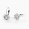 Histoire d'Or Boucles D'oreilles Pendantes Fantine Argent Blanc Oxyde De Zirconium New