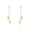 Histoire d'Or Boucles D'oreilles Pendantes Plaqué Or Jaune Libby Discount