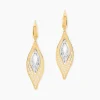 Histoire d'Or Boucles D'Oreilles Pendantes Gerontius Or Bicolore Discount