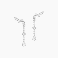 Histoire d'Or Boucles D'oreilles Pendantes Lir Argent Blanc Oxyde De Zirconium Online