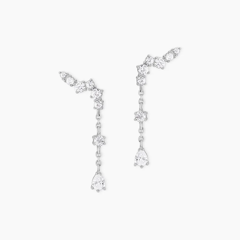 Histoire d'Or Boucles D'oreilles Pendantes Lir Argent Blanc Oxyde De Zirconium Online