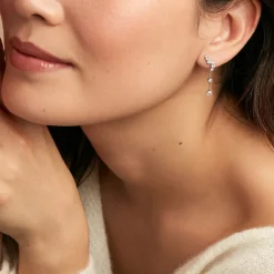 Histoire d'Or Boucles D'oreilles Pendantes Lir Argent Blanc Oxyde De Zirconium Online