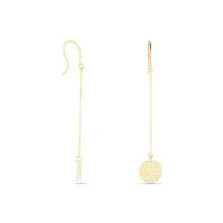 Histoire d'Or Boucles D'oreilles Pendantes Naïade Or Jaune Nacre New