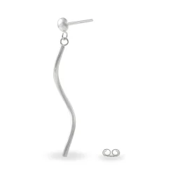 Histoire d'Or Boucles D'oreilles Pendantes Yaell Argent Blanc Discount