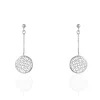 Histoire d'Or Boucles D'oreilles Pendantes Setti Argent Blanc Discount