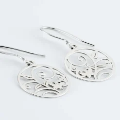 Histoire d'Or Boucles D'oreilles Pendantes Hita Argent Blanc Clearance