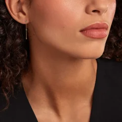 Histoire d'Or Boucles D'oreilles Pendantes Emeald Is The New Black Or Jaune Emeraude