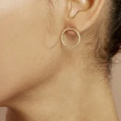 Histoire d'Or Boucles D'oreilles Pendantes Gracieuse Or Jaune Online