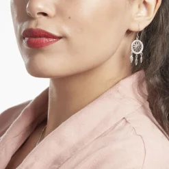 Histoire d'Or Boucles D'oreilles Pendantes Nemetona Argent Blanc Oxyde Hot