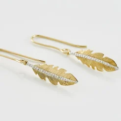 Histoire d'Or Boucles D'oreilles Pendantes Paola Or Jaune Diamant Sale