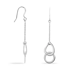 Histoire d'Or Boucles D'oreilles Pendantes Joy Argent Blanc Hot
