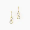 Histoire d'Or Boucles D'oreilles Pendantes Infino Or Jaune Diamant