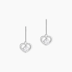 Histoire d'Or Boucles D'oreilles Pendantes Nalan Argent Blanc Oxyde De Zirconium