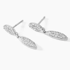 Histoire d'Or Boucles D'oreilles Pendantes Tiwa Argent Blanc Oxyde De Zirconium Online