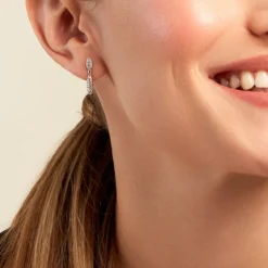 Histoire d'Or Boucles D'oreilles Pendantes Tiwa Argent Blanc Oxyde De Zirconium Online