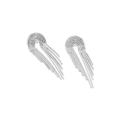 Histoire d'Or Boucles D'oreilles Pendantes Jakarta Argent Blanc