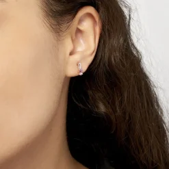 Histoire d'Or Boucles D'oreilles Pendantes Frannie Or Rose Amethyste Et Oxyde Online