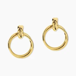 Histoire d'Or Boucles D'oreilles Pendantes Allobrox Acier Dore Sale