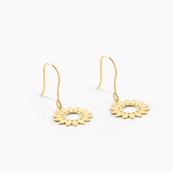 Histoire d'Or Boucles D'Oreilles Pendantes Hypatia Or Jaune New