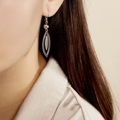 Histoire d'Or Boucles D'oreilles Pendantes Lucinda Argent Blanc Clearance