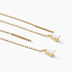 Histoire d'Or Boucles D'oreilles Pendantes Kirstin Or Jaune Diamant Synthétique Discount