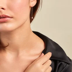 Histoire d'Or Boucles D'oreilles Pendantes Kirstin Or Jaune Diamant Synthétique Discount