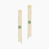 Histoire d'Or Boucles D'oreilles Pendantes Mirage Or Jaune Malachite Discount