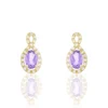 Histoire d'Or Boucles D'oreilles Pendantes Passion Or Jaune Amethyste Et Oxyde Outlet