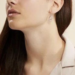 Histoire d'Or Boucles D'oreilles Pendantes Isabel Argent Blanc Oxyde De Zirconium