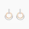 Histoire d'Or Boucles D'oreilles Pendantes Eloisia Or Bicolore Diamant Outlet
