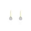Histoire d'Or Boucles D'oreilles Pendantes Ursanne Or Jaune Diamants Hot