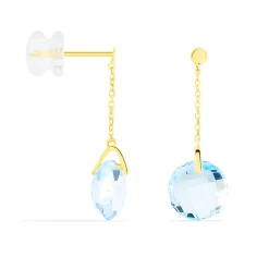 Histoire d'Or Boucles D'oreilles Pendantes Ludmille Or Jaune Topaze or jaune topaze bleue Discount