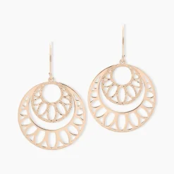 Histoire d'Or Boucles D'oreilles Pendantes Slorane Argent Rose Discount
