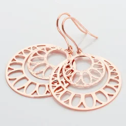 Histoire d'Or Boucles D'oreilles Pendantes Slorane Argent Rose Discount