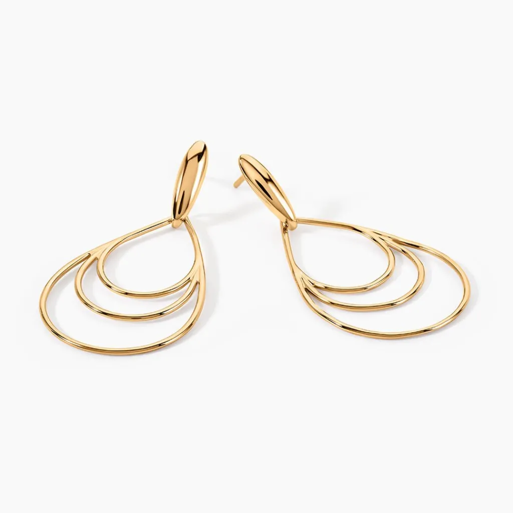 Histoire d'Or Boucles D'oreilles Pendantes Jenyfer Plaqué Or Jaune Clearance