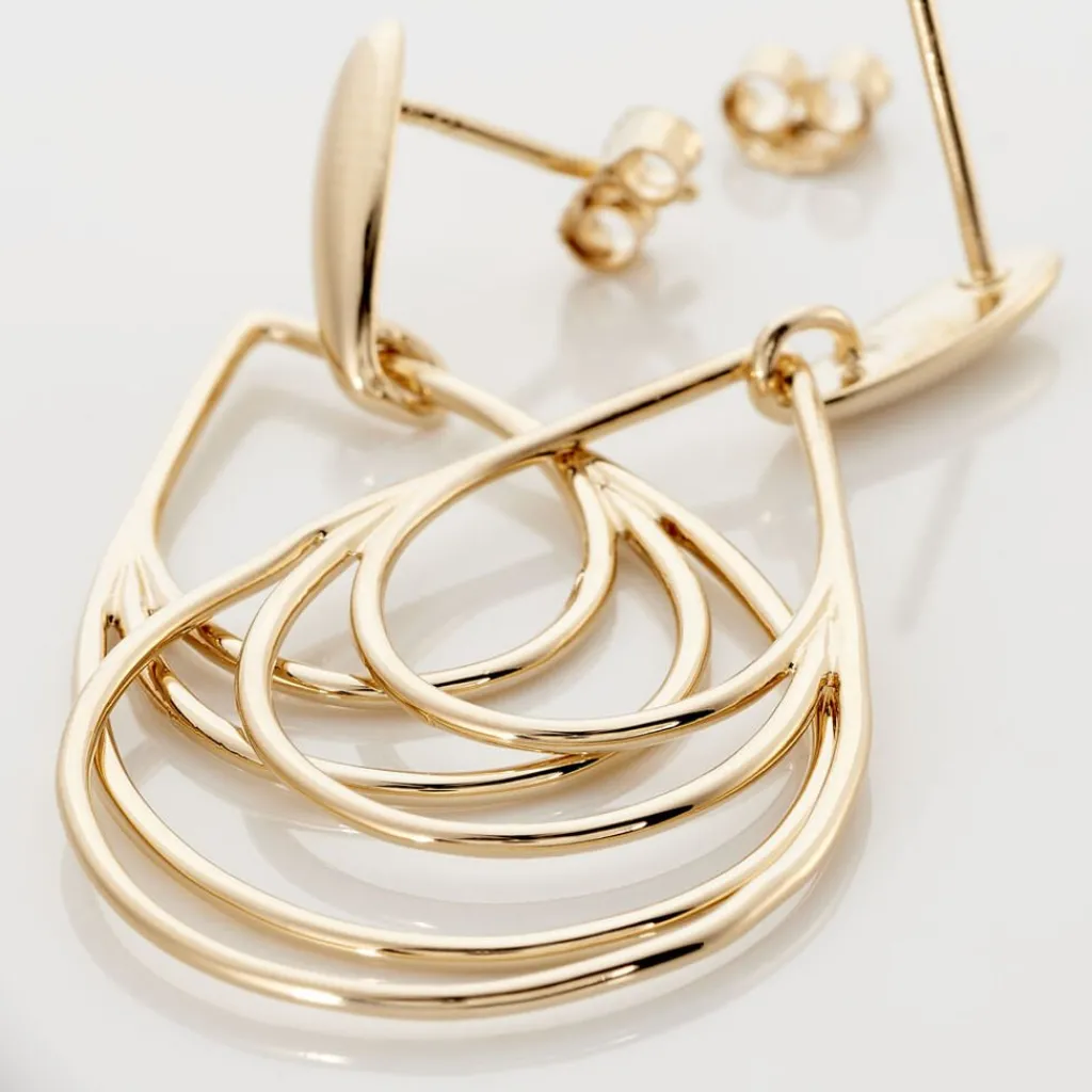 Histoire d'Or Boucles D'oreilles Pendantes Jenyfer Plaqué Or Jaune Clearance