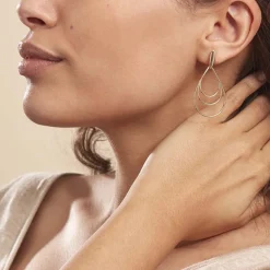 Histoire d'Or Boucles D'oreilles Pendantes Jenyfer Plaqué Or Jaune Clearance