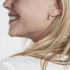 Histoire d'Or Boucles D'oreilles Pendantes Mentoura Or Blanc Diamant Synthétique Online