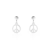 Histoire d'Or Boucles D'oreilles Pendantes Paz Argent Blanc Discount