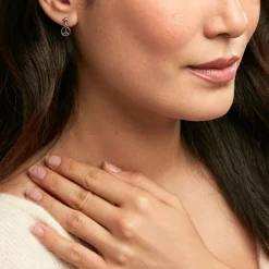 Histoire d'Or Boucles D'oreilles Pendantes Paz Argent Blanc Discount