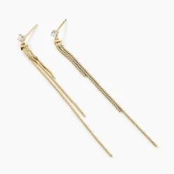 Histoire d'Or Boucles D'oreilles Pendantes Carrine Or Jaune Oxyde De Zirconium Clearance