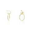 Histoire d'Or Boucles D'oreilles Pendantes Juhani Acier Jaune Online