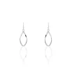 Histoire d'Or Boucles D'oreilles Pendantes Twisty Argent Blanc Sale