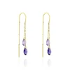 Histoire d'Or Boucles D'oreilles Pendantes Terence Or Jaune Amethyste Best